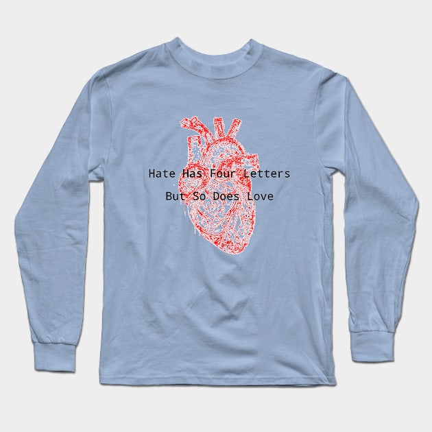 Love Conquers All: A Heartfelt Statement (Positive and clear) Long Sleeve T-Shirt by DigitaFix